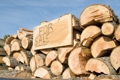 Stacked-firewood